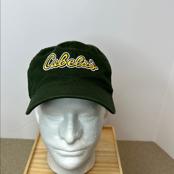 Cabela's Dark Green Cap with Yellow Logo, OSFM - Picture 1 of 7